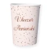Kubeczki papierowe Wieczór Panieński złoty róż 220ml 6 szt