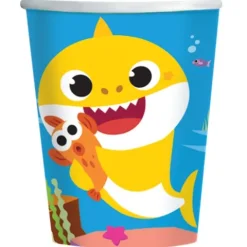 Kubeczki papierowe Baby Shark rekin 250 ml