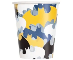Kubeczki papierowe Batman logo 266 ml 8 szt.