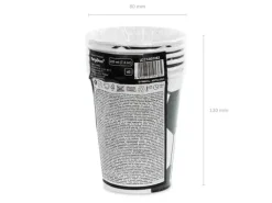 Kubeczki papierowe Piłka nożna 260ml 6 szt.