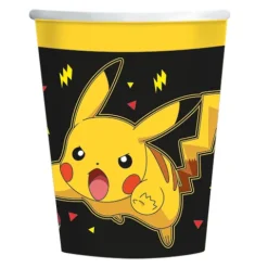 Kubeczki papierowe POKEMON Pikachu 8 szt 240 ml