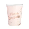 Kubeczki papierowe Wieczór Panieński rose gold 220 ml 6 szt.
