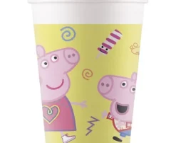 Kubeczki papierowe Świnka Peppa 200ml 8 szt.