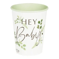 Kubek kubeczek papierowy Hey Baby 8 szt. 266 ml seria Botanical