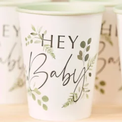 Kubek kubeczek papierowy Hey Baby 8 szt. 266 ml seria Botanical