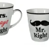 Kubki Mr. Right & Mrs. always Right