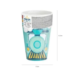 Kubki papierowe Ciuchcia Lokomotywa 6 szt. 270 ml