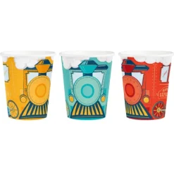 Kubki papierowe Ciuchcia Lokomotywa 6 szt. 270 ml
