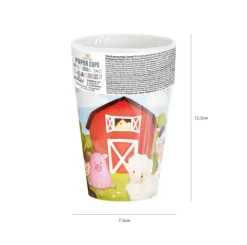 Kubki papierowe Farma 6 szt. 220 ml