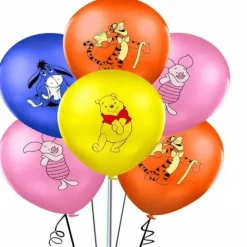 Kubuś Puchatek balony gumowe z nadrukiem 8 szt. mix