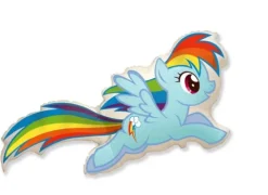 Kucyk Pony Rainbow Dash balon foliowy 24''