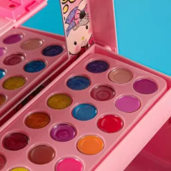 Kuferek zestaw kosmetyków do makijażu i paznokci makeup kosmetyki cienie lakiery walizka