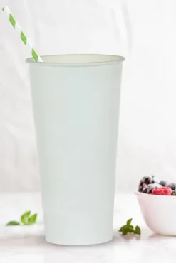 Kufle Kubki duże papierowe białe 500ml 6 szt.