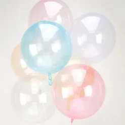Kula Clearz Crystal balon Bubble transparentny różowy Anagram 46 cm