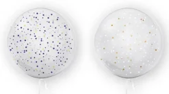 Kula transparentna balon foliowy Bubble 45 cm - kropki