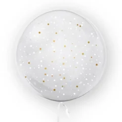 Kula transparentna balon foliowy Bubble 45 cm - kropki