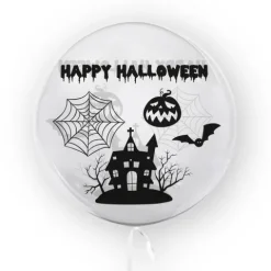 Kula transparentna balon foliowy Bubble 45 cm - HALLOWEEN