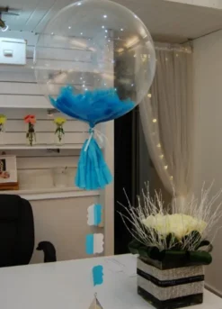 Kula transparentny Bubble Deco balon Qualatex 24''