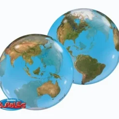 Kula Ziemska Globus kula kolorowa Bubble Deco balon Qualatex 22''