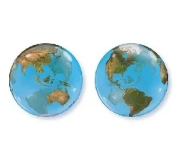 Kula Ziemska Globus kula kolorowa Bubble Deco balon Qualatex 22''