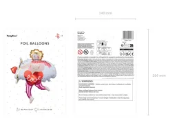 Kupidyn Love balon foliowy 82x99 cm