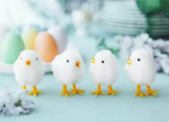 Kurczaczki kurczaki wielkanocne białe 7 cm 9 szt.