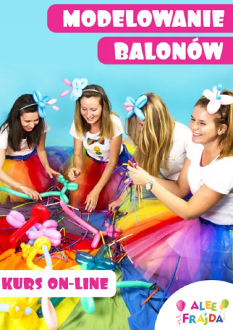 Kurs online: Modelowanie balonów + e-book 15 zabaw z balonami