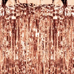 Kurtyna Party imprezowa wisząca 100 x 200 cm złoty róż