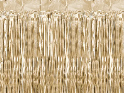 Kurtyna Party wisząca 90 x 250 cm ciemne złoto