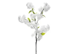 Kwitnąca wiśnia - sztuczny kwiat długość 97 cm, biała