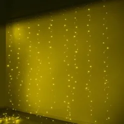 Lampki LED kurtyna druciki 3x3 m ciepły biały 300 LED