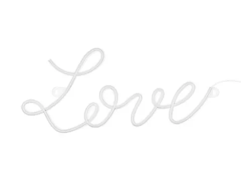Ledon napis LEDowy NEON - Love biały 61 cm
