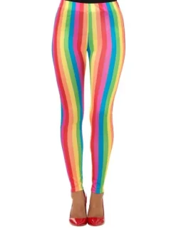 Legginsy spodnie Tęczowe Klauninka