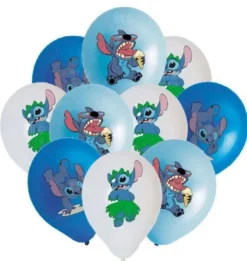 LILO I STITCH balony gumowe z nadrukiem 10 szt. mix