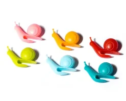 Ślimaki - 6 szt. zawieszki na woreczek do herbaty i marker do drinków