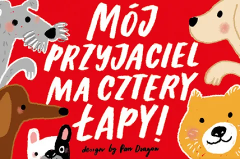 Magnes "Mój przyjaciel ma cztery łapy !"