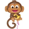 Małpka z bananami balon foliowy 63 x 91 cm