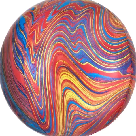 Marmur kolorowy kula ORBZ balon foliowy 40cm
