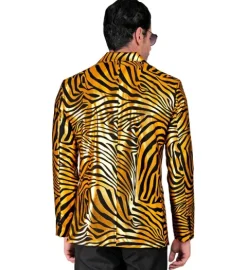 Marynarka męska złota Zebra imprezowa