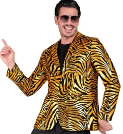 Marynarka męska złota Zebra imprezowa