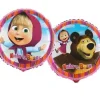 Masha i Niedźwiedź dwustronny okrągły balon foliowy 18''
