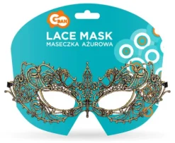 Maska koronkowa ażurowa "Złota magia"