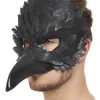Maska KRUK czarna halloween