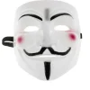 Maska V jak Vendetta - Anonymous, Guy Fawkes - BIAŁA