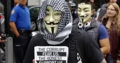 Maska V jak Vendetta - Anonymous, Guy Fawkes - BIAŁA