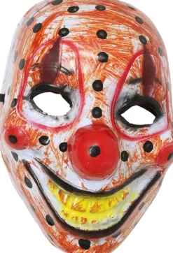 Maska PVC Straszny Klaun uśmiech Halloween