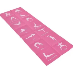 Mata do Jogi składana 170x60x5 mm RÓŻOWA