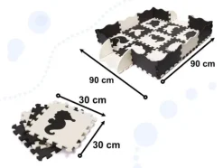 Mata PUZZLE PIANKOWE EVA antypoślizgowa 25 elem.