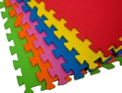 Mata PUZZLE PIANKOWE kolorowe 60x60 EVA 6 szt.10mm