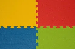 Mata PUZZLE PIANKOWE kolorowe 60x60 EVA 6 szt.10mm